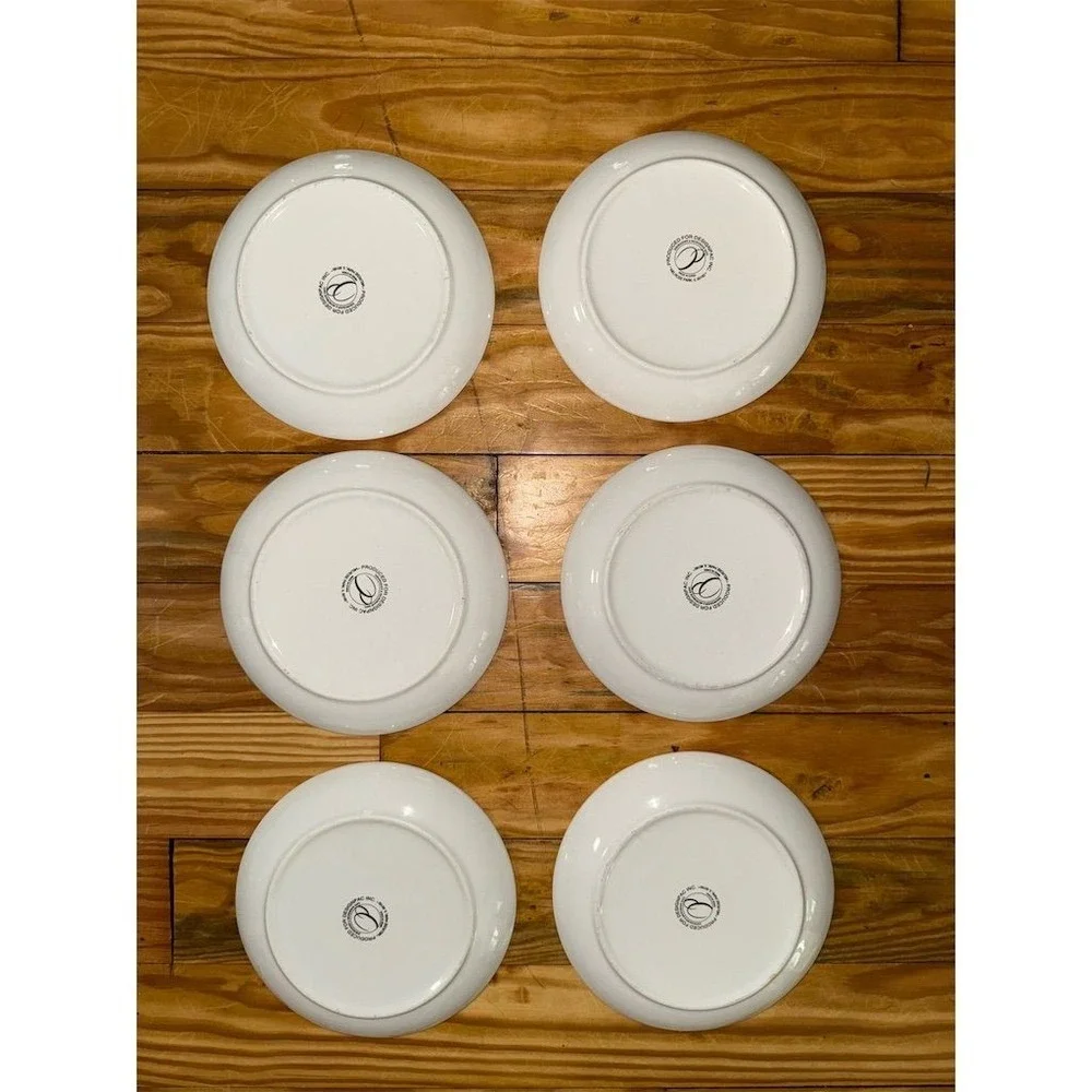 Morgan Newberry Olive Branch Dessert & Appetizer Plates Set of‎ 6 mediterranean